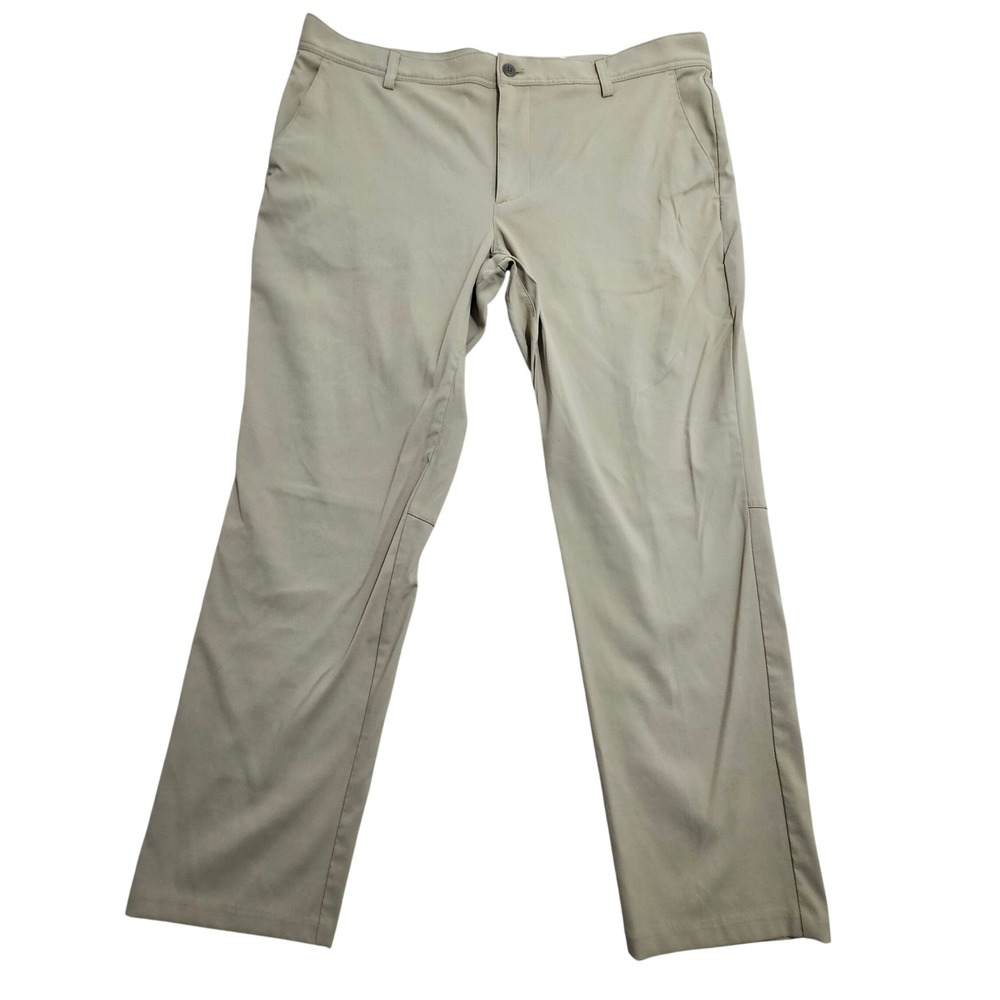 L.L. Bean Technical Pants Mens 38x29 Khaki Tan Stretch Hiking Chino 521659